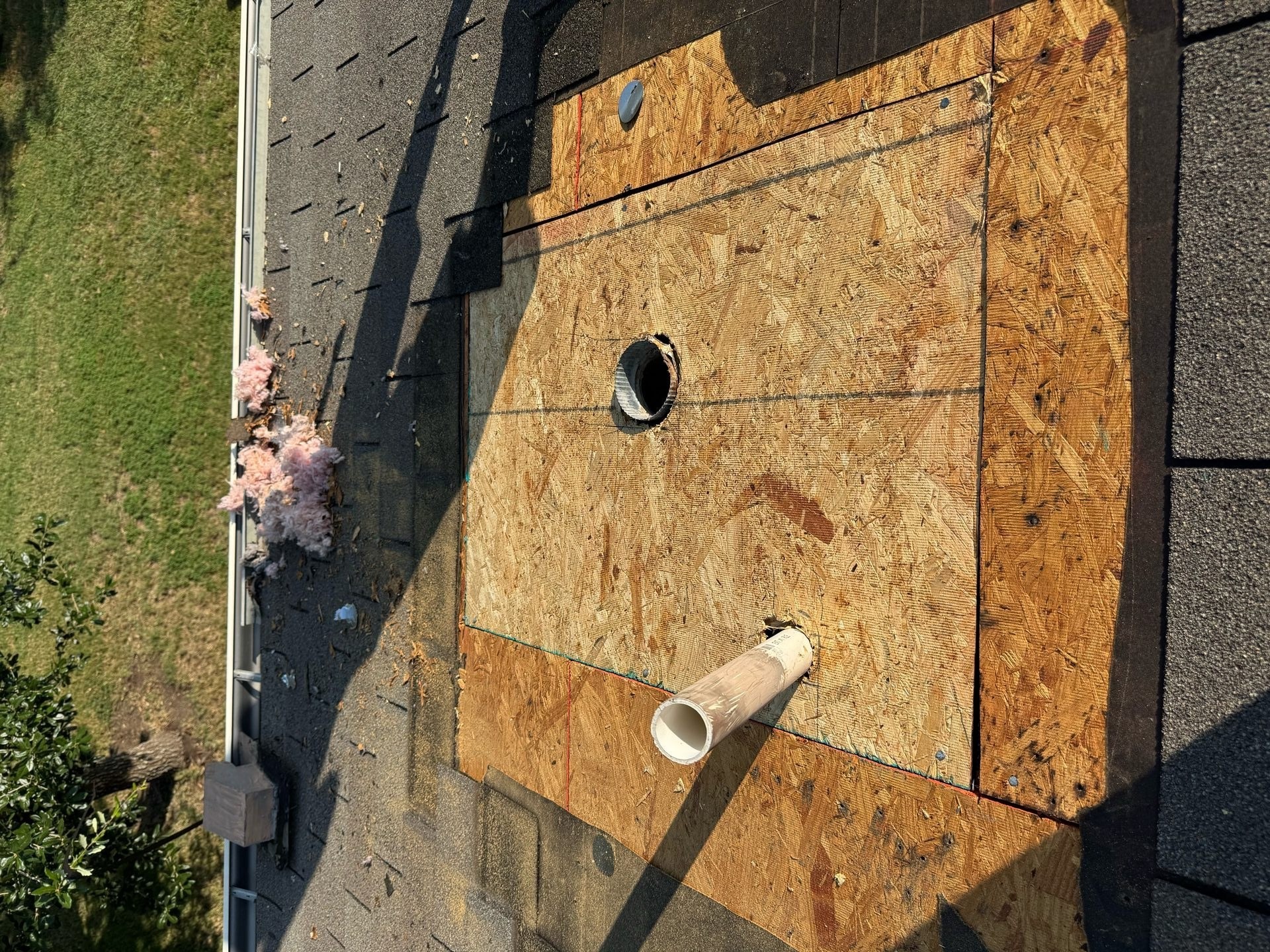 Home repair during: new deck patch